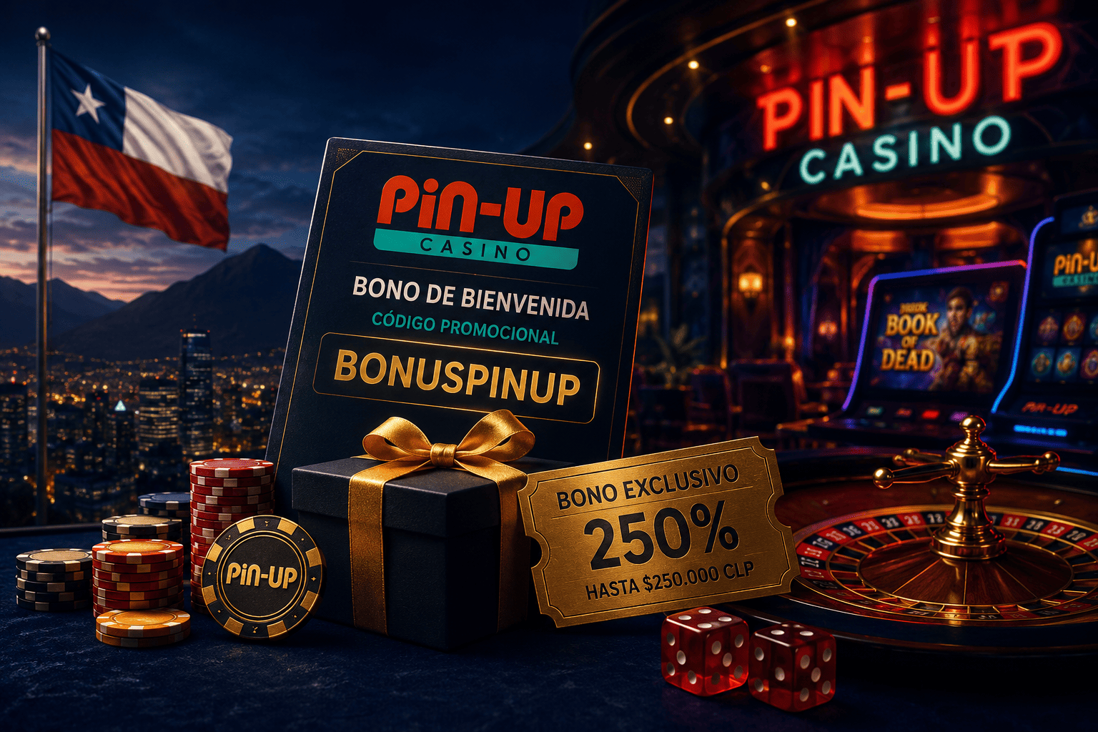 Promoción de bienvenida de casino online en Chile con bonos y fichas