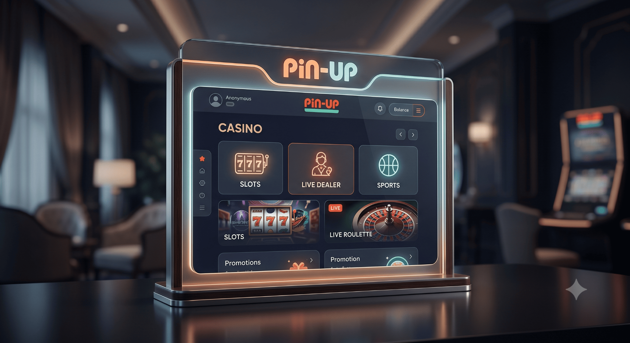 Pin Up casino interface