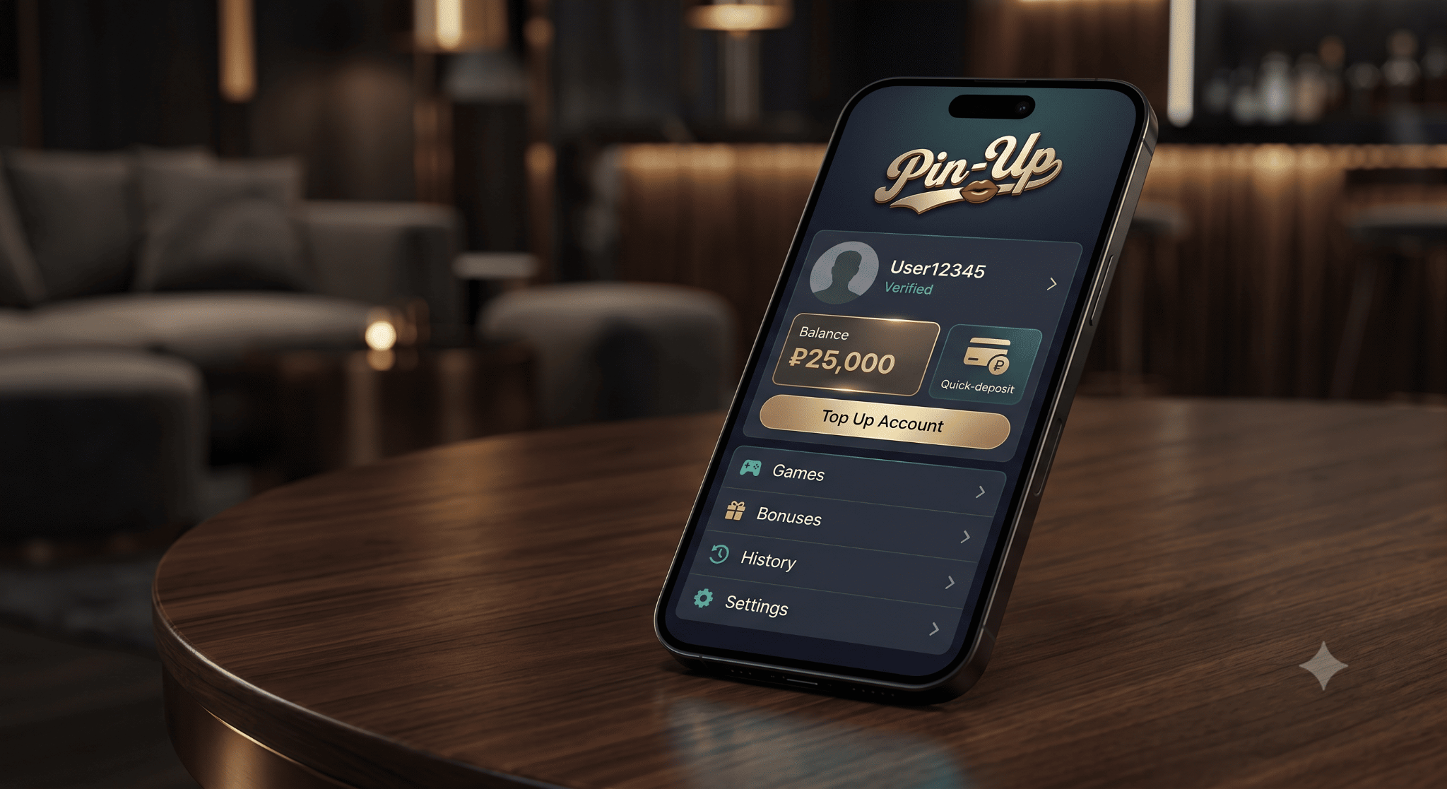 Pin-Up mobile account